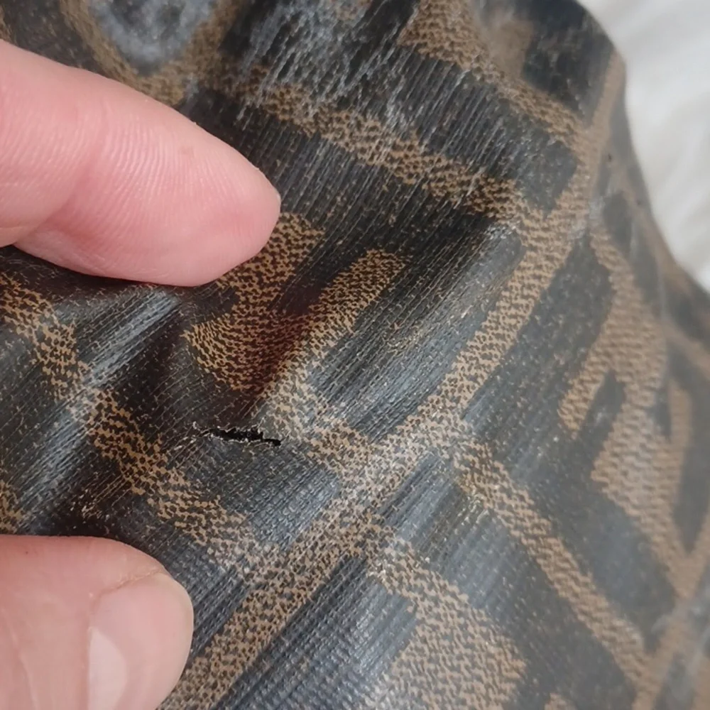 Vintage Fendi Brown Monogram Pouch